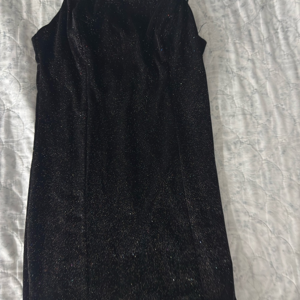 AKIRA Black Halter Sheath Mini Dress